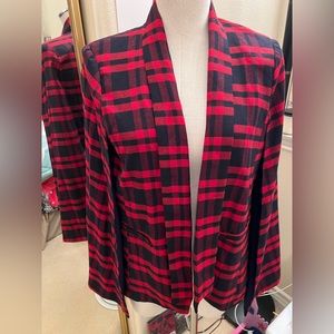 Red & black Cape Coat. Soft fabric and light . Size M from Windsor